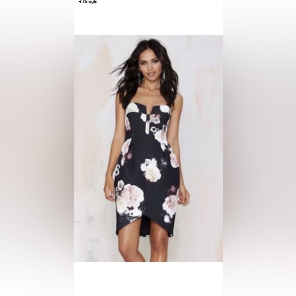 Keepsake Divide Dress - Dark Flower Bloom, size Small